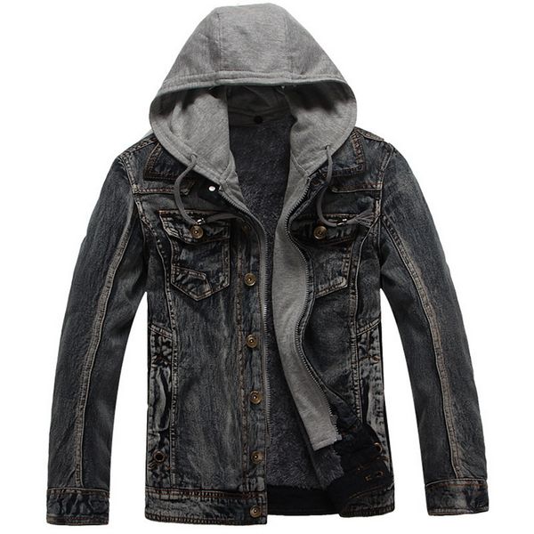hoodies coat autumn winter men denim jacket for men fleece streetwear chaqueta hombre turn-down collar clothes veste homme, Black;brown
hoodies coat autumn winter men denim jacket for men fleece streetwear chaqueta hombre turn-down collar clothes veste homme, Black;brown