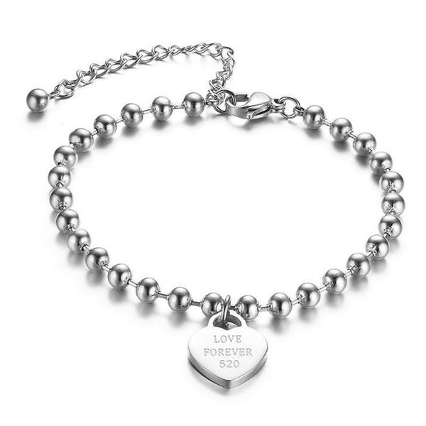 beads bracelet for women stainless steel heart bracelet rose gold silver fashion charm gifts man accessories wholesale, Black
beads bracelet for women stainless steel heart bracelet rose gold silver fashion charm gifts man accessories wholesale, Black