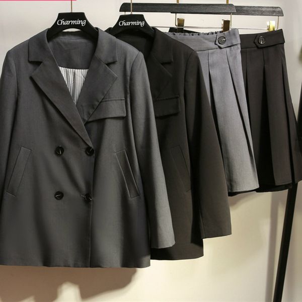 women skirt suit plus-size women's clothes fashion casual the skirt suit autumn and winter new style two-piece, White;black
women skirt suit plus-size women's clothes fashion casual the skirt suit autumn and winter new style two-piece, White;black
