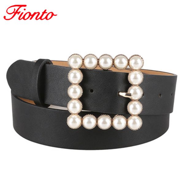 leather belt women's fashion wild solid color belt alloy square buckle inlaid pearl decoration sweet style women an1018, Black;brown
leather belt women's fashion wild solid color belt alloy square buckle inlaid pearl decoration sweet style women an1018, Black;brown