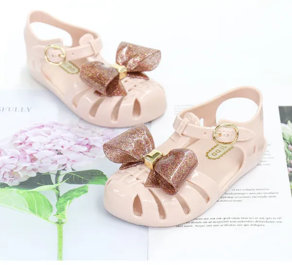 Girls Sandals Crystal Kids Shoes Sweet Soft Children's Beach Shoes Kids Summer Baby Sandals Princess Fashion Cute High Quality