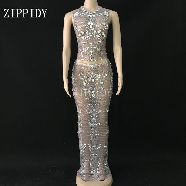 sparkly silver big rhinestones mesh sleeveless skirt set birthday celebrate dress evening female singer 2-piece set youdu, Black;red
sparkly silver big rhinestones mesh sleeveless skirt set birthday celebrate dress evening female singer 2-piece set youdu, Black;red