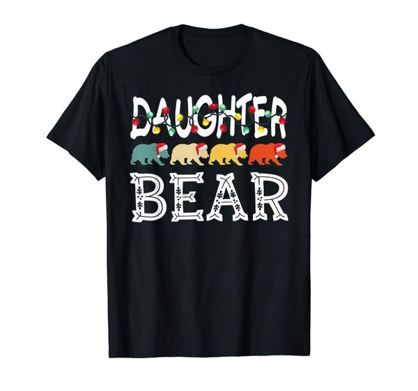vintage daughter bear santa hat family christmas ugly tshirt-men's t-shirt-black, White;black
vintage daughter bear santa hat family christmas ugly tshirt-men's t-shirt-black, White;black