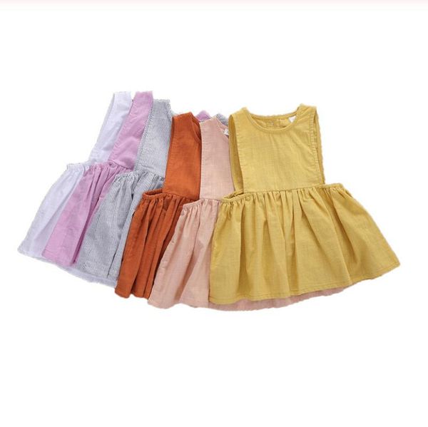 0-24m soft cotton linen infant baby girls dress summer toddler dress solid sleeveless button a-line mini sundress, Red;yellow
0-24m soft cotton linen infant baby girls dress summer toddler dress solid sleeveless button a-line mini sundress, Red;yellow
