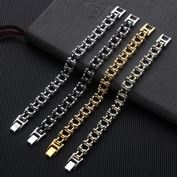 новые мужские цепи манжеты браслет из нержавеющей стали цепи мотоцикла браслет бижутерия браслеты браслеты 200 мм / 215 мм, Black
новые мужские цепи манжеты браслет из нержавеющей стали цепи мотоцикла браслет бижутерия браслеты браслеты 200 мм / 215 мм, Black