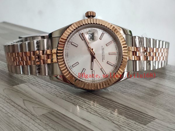 new selling luxury watch mens ii 126331 brand new 41mm dial 18k rose gold white dial automatic folding mechanical stainless steel, Slivery;brown
new selling luxury watch mens ii 126331 brand new 41mm dial 18k rose gold white dial automatic folding mechanical stainless steel, Slivery;brown