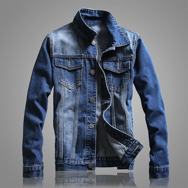 men autumn new denim blue jean jackets fashion cowboy slim fit coats spring trend jacket clothing for male, Black;brown
men autumn new denim blue jean jackets fashion cowboy slim fit coats spring trend jacket clothing for male, Black;brown