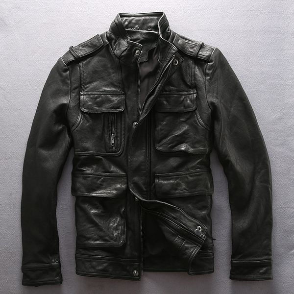 m65 hunting alpha flocking sheepskin genuine leather jackets military uniform with pockets 100% genuine leather, Black
m65 hunting alpha flocking sheepskin genuine leather jackets military uniform with pockets 100% genuine leather, Black