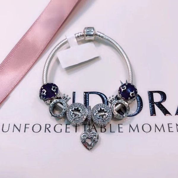 Genuine 925 sterling silver bracelet bracelet with LOGO scale for Pandora European charm beads
Genuine 925 sterling silver bracelet bracelet with LOGO scale for Pandora European charm beads