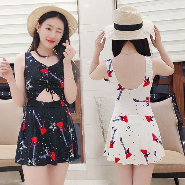 girls' swimsuit conservative one-piece flat angle skirt swimming suit spring plaid ins swimsuit, White;black
girls' swimsuit conservative one-piece flat angle skirt swimming suit spring plaid ins swimsuit, White;black