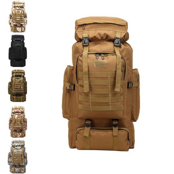 men 70l large camping hiking backpack tactical molle rucksack for trekking traveling waterproof pack large daypack
men 70l large camping hiking backpack tactical molle rucksack for trekking traveling waterproof pack large daypack