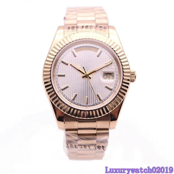 2018classic men s high automatic movement sports watch 18k gold case strap 40mm white stripes dial 315 high-quality stainless steel sapphire, Slivery;brown
2018classic men s high automatic movement sports watch 18k gold case strap 40mm white stripes dial 315 high-quality stainless steel sapphire, Slivery;brown