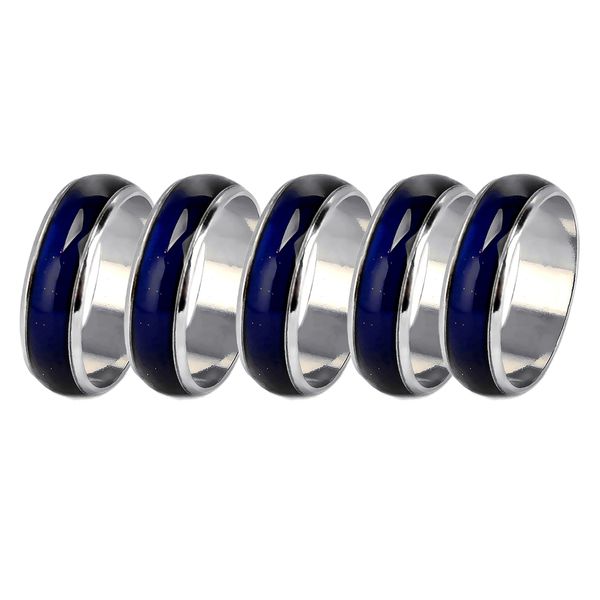 5pcs mix size mood ring changes color from temperature 6mm width size 6-10, Golden;silver
5pcs mix size mood ring changes color from temperature 6mm width size 6-10, Golden;silver