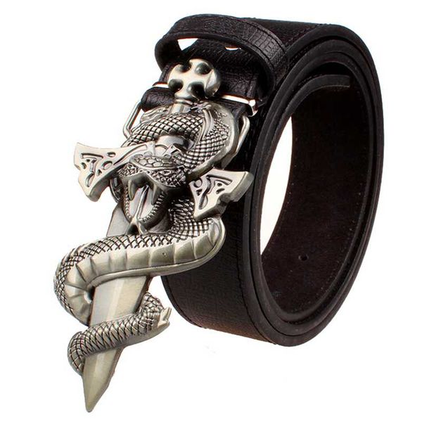fashion men's leather belt punk belt knife metal belts snake totem sword wild street dance hip hop belts gift for men, Black;brown
fashion men's leather belt punk belt knife metal belts snake totem sword wild street dance hip hop belts gift for men, Black;brown