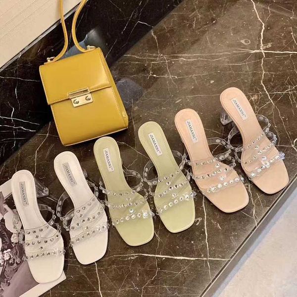 fashion pvc sandals shoes woman transparent thick high heels slippers slip on mules hollow dress shoes party pumps wedding slide, Black
fashion pvc sandals shoes woman transparent thick high heels slippers slip on mules hollow dress shoes party pumps wedding slide, Black