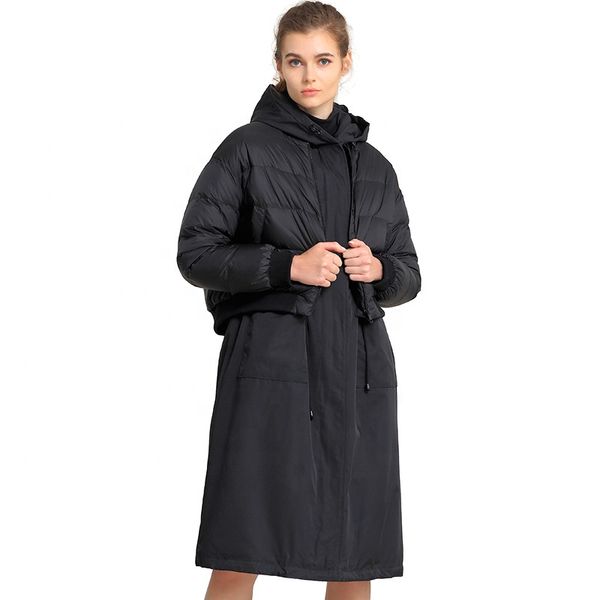 odm women winter jacket puffer hooded black jacket warm down jackets wholesale
odm women winter jacket puffer hooded black jacket warm down jackets wholesale