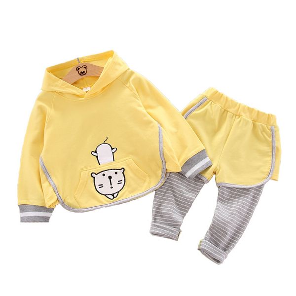 spring autumn children clothes suit baby boy girls cartoon hooded sweater pants 2pcs/sets toddler cotton clothing kids tracksuit, White
spring autumn children clothes suit baby boy girls cartoon hooded sweater pants 2pcs/sets toddler cotton clothing kids tracksuit, White