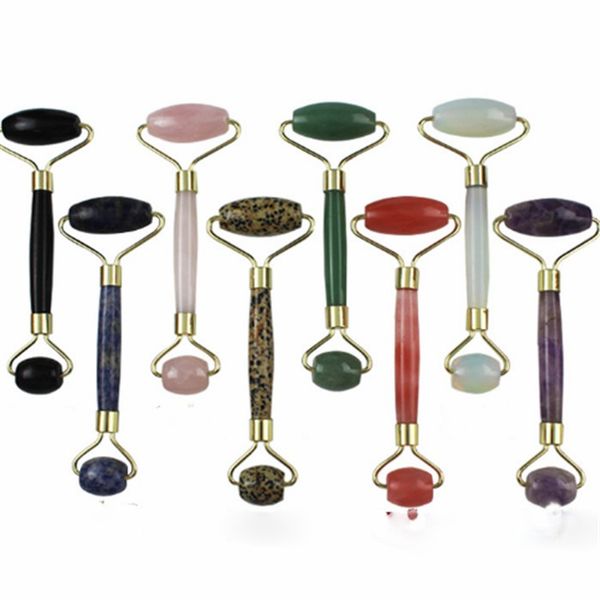 more color facial massage roller pink face and neck jade roller, oem logo on the handle shipping to amazon
more color facial massage roller pink face and neck jade roller, oem logo on the handle shipping to amazon