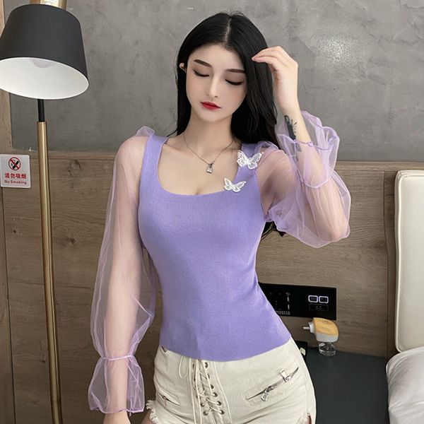 autumn new womens 2020 fashion korean style temperament all-match french minority design butterfly sweater top, White
autumn new womens 2020 fashion korean style temperament all-match french minority design butterfly sweater top, White