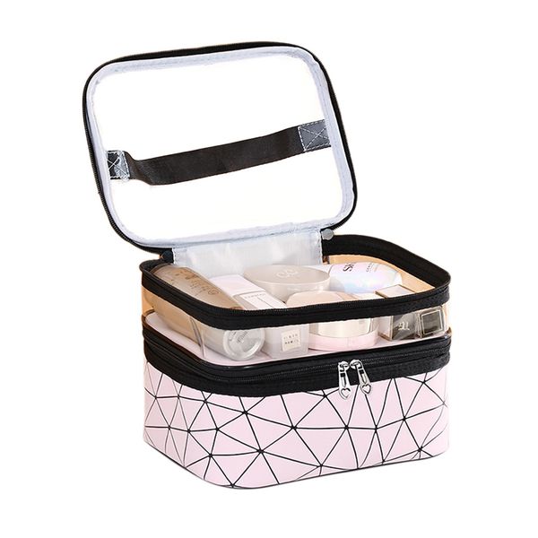 waterproof women's cosmetic bag pu leather double layer large capacity 2019 new makeup bag
waterproof women's cosmetic bag pu leather double layer large capacity 2019 new makeup bag
