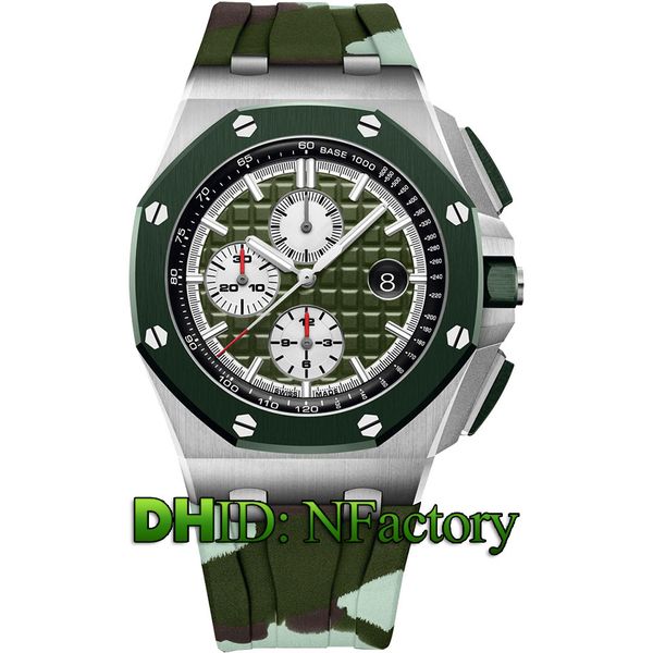 4 styles relógio de luxo six-pin quartz movement chronograph 26400so.oo.a055ca.01 camouflage green rubber strap 316l steel sports watch a27, Slivery;brown
4 styles relógio de luxo six-pin quartz movement chronograph 26400so.oo.a055ca.01 camouflage green rubber strap 316l steel sports watch a27, Slivery;brown