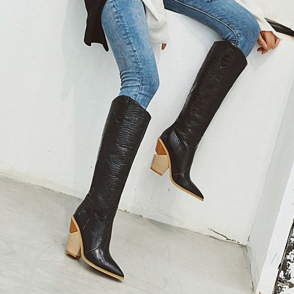 sagace shoes wedges pointed toe comfortable boots embroidered western rodeo cowboy square heel fashion new boots-women 2019sep7, Black
sagace shoes wedges pointed toe comfortable boots embroidered western rodeo cowboy square heel fashion new boots-women 2019sep7, Black