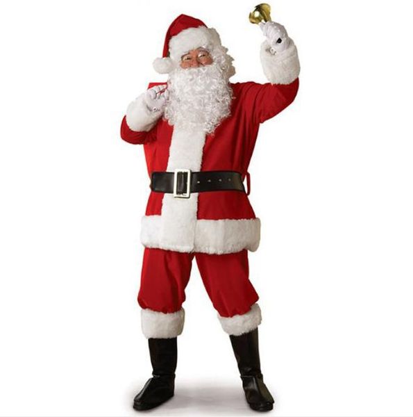 full set men christmas costume santa claus cosplay beard+hat+belt+coat+pant sets elastic average size, Black;red
full set men christmas costume santa claus cosplay beard+hat+belt+coat+pant sets elastic average size, Black;red