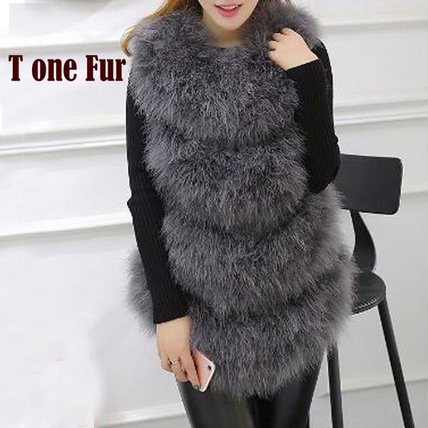 handmade women genuine 100% pure natural knitted ostrich fur vest slim fitting real feather fur coat ksr141, Black
handmade women genuine 100% pure natural knitted ostrich fur vest slim fitting real feather fur coat ksr141, Black