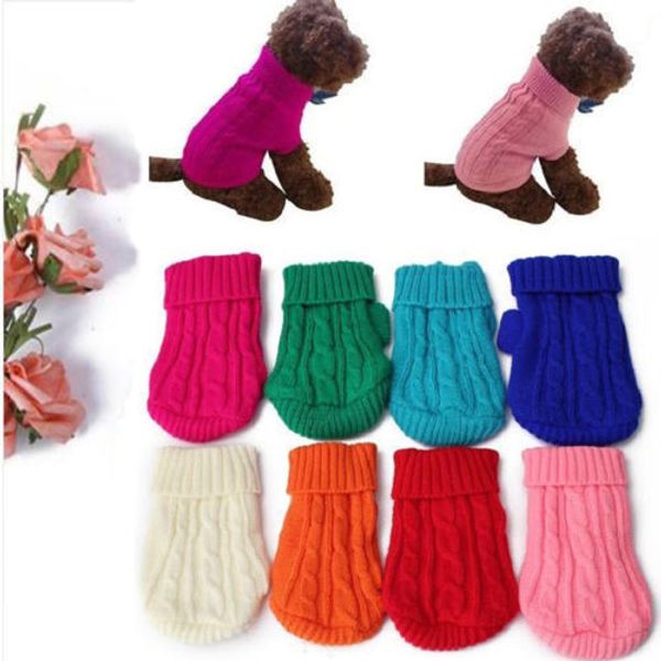 new small pet dog kitten knitted classic turtleneck jumper clothes puppy cat sweater winter jacket knitwear costume new apparel
new small pet dog kitten knitted classic turtleneck jumper clothes puppy cat sweater winter jacket knitwear costume new apparel