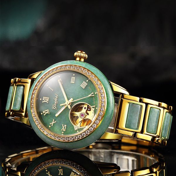 2019 new trill style watches lovers jadeite jade automatic mechanical watch a undertakes to, Slivery;brown
2019 new trill style watches lovers jadeite jade automatic mechanical watch a undertakes to, Slivery;brown