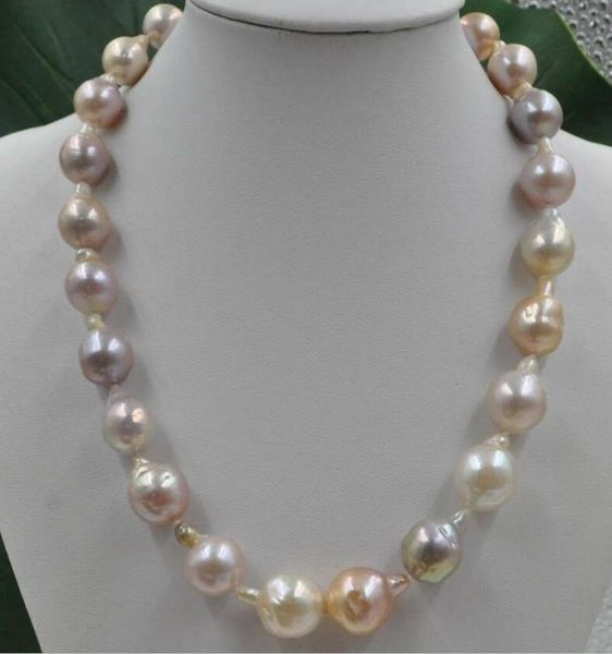 pearls jewelry gorgeous natural rare multicolor 15*19mm kasumi pearl necklace, Silver
pearls jewelry gorgeous natural rare multicolor 15*19mm kasumi pearl necklace, Silver