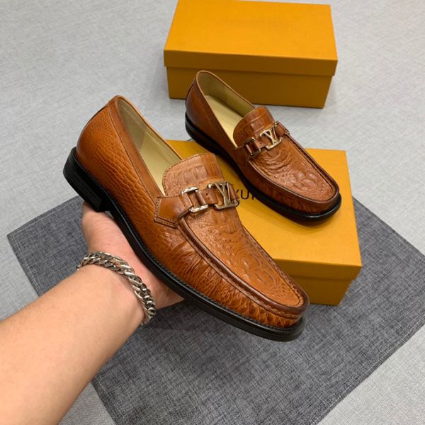 new fashion high-end brand men's leather driving shoes comfortable men's wedding shoes prom men's designer casual shoes, Black
new fashion high-end brand men's leather driving shoes comfortable men's wedding shoes prom men's designer casual shoes, Black