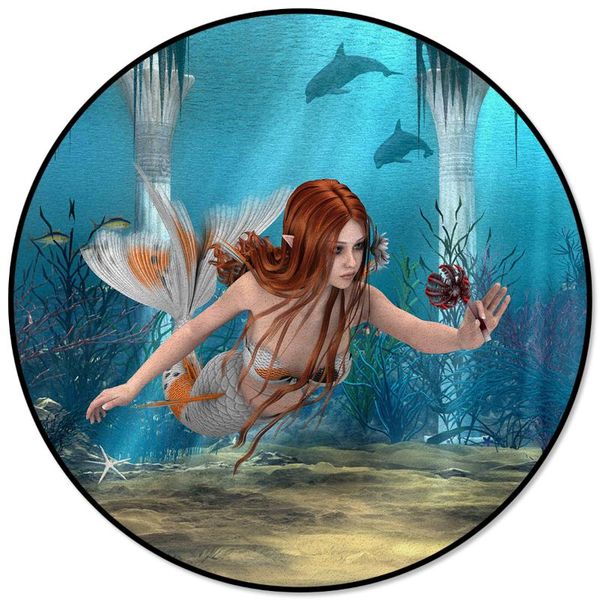 mermaid pattern rugs and carpets for home living room round rug for children rooms non-slip
mermaid pattern rugs and carpets for home living room round rug for children rooms non-slip