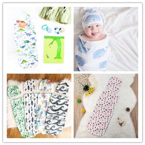 2020 new newborn baby sleeping bags hats 2pcs/set ins cute cartoon animal dinosaur printed blanket sleeping swaddles cap muslin wrap e22602
2020 new newborn baby sleeping bags hats 2pcs/set ins cute cartoon animal dinosaur printed blanket sleeping swaddles cap muslin wrap e22602