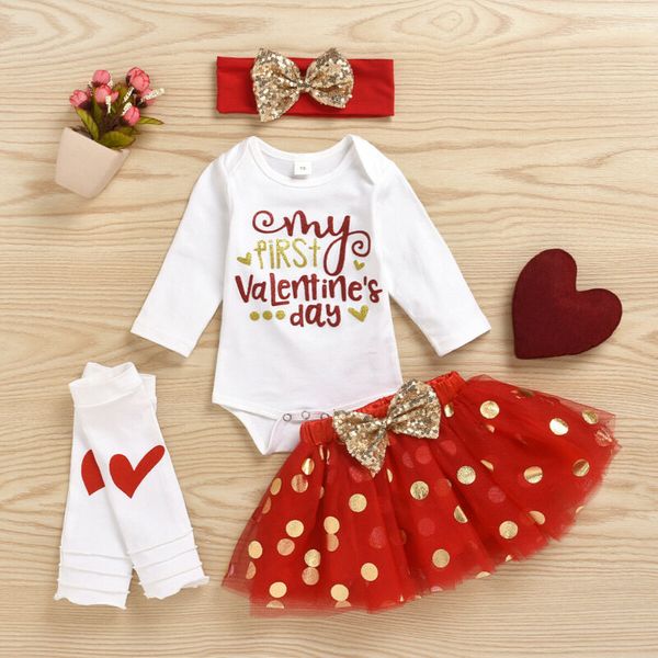 fashion valentine's day toddler baby girls long sleeve bodysuit +lace skirt +headband+ foot cover clothes 4pcs outfits set, White
fashion valentine's day toddler baby girls long sleeve bodysuit +lace skirt +headband+ foot cover clothes 4pcs outfits set, White