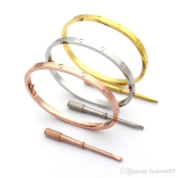 fashion love bracelets bangles for women stainless steel gold silver rose gold screwdriver bracelets wristband thin lovers bracelet women, Black
fashion love bracelets bangles for women stainless steel gold silver rose gold screwdriver bracelets wristband thin lovers bracelet women, Black