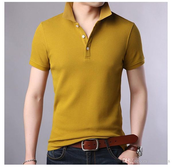 fashion solid breathable lapel neck mens polo designer short sleeve summer tees seven color optional casual tees, White;black
fashion solid breathable lapel neck mens polo designer short sleeve summer tees seven color optional casual tees, White;black
