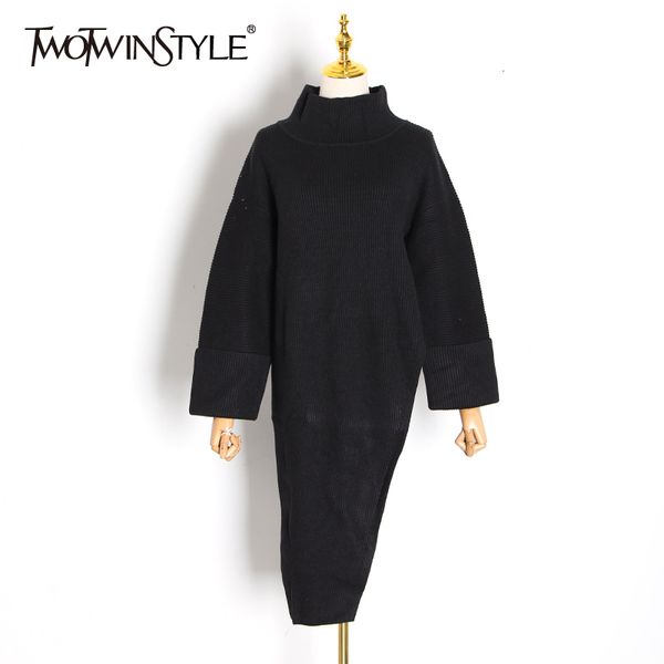 twotwinstyle casual loose irregular sweaters for women turtleneck long sleeve side split sweater female 2019 fashion clothes new, White;black
twotwinstyle casual loose irregular sweaters for women turtleneck long sleeve side split sweater female 2019 fashion clothes new, White;black