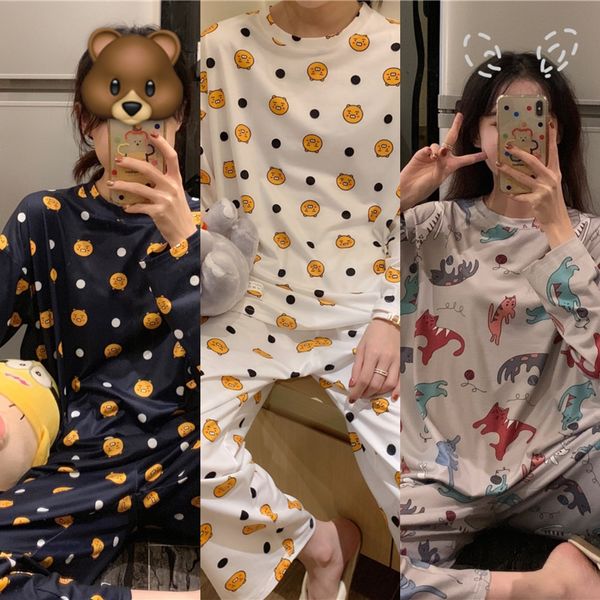 women's clothes home pajamas long-sleeved autumn students' cute thin loose large size pajamas women's home clothes, Blue;red
women's clothes home pajamas long-sleeved autumn students' cute thin loose large size pajamas women's home clothes, Blue;red
