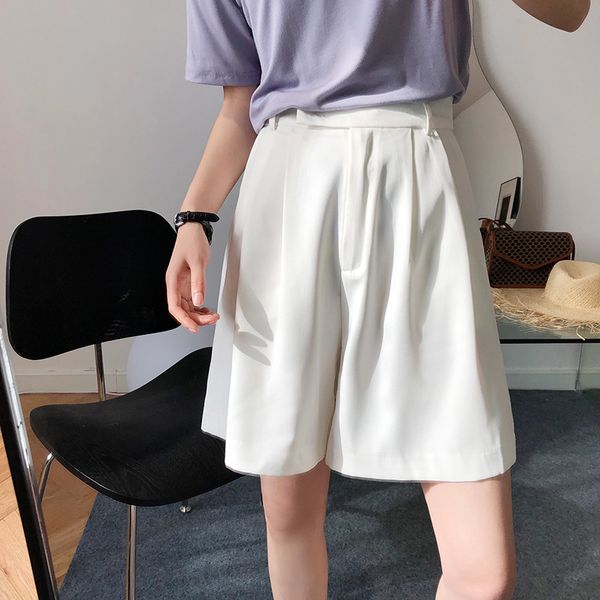 women's pants & capris high waist straight tube loose casual wide leg solid color five point for slimming and versatile a-shape, Black;white
women's pants & capris high waist straight tube loose casual wide leg solid color five point for slimming and versatile a-shape, Black;white