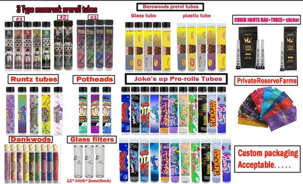mix types pro-rolls packaging barewoods joke's up runtz moonrock dankwoods potheads cure preroll tube packaging custom
mix types pro-rolls packaging barewoods joke's up runtz moonrock dankwoods potheads cure preroll tube packaging custom