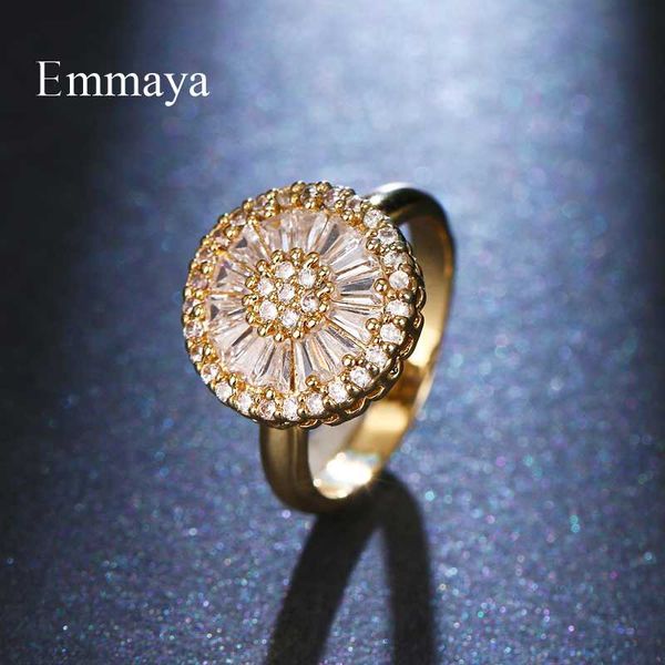 cluster rings emmaya fashion circle round sunflower shape cubic zircon dazzling ring for women party charming decoration, Golden;silver
cluster rings emmaya fashion circle round sunflower shape cubic zircon dazzling ring for women party charming decoration, Golden;silver