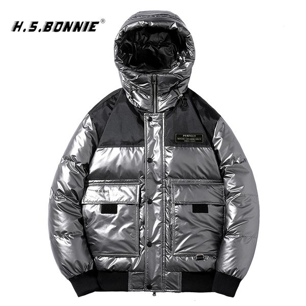 h.s.bonnie 2019 mens winter warm white duck down hooded mens patchwork windbreak jacket parka jaqueta masculino chaqueta hombre, Black
h.s.bonnie 2019 mens winter warm white duck down hooded mens patchwork windbreak jacket parka jaqueta masculino chaqueta hombre, Black