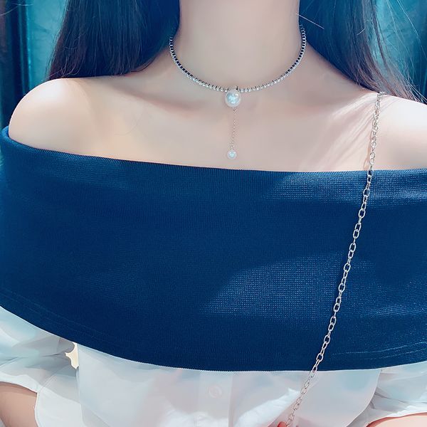 fashion crystal short pendant pearl necklace chokers neck ring for women silver gold color party dancing, Golden;silver
fashion crystal short pendant pearl necklace chokers neck ring for women silver gold color party dancing, Golden;silver
