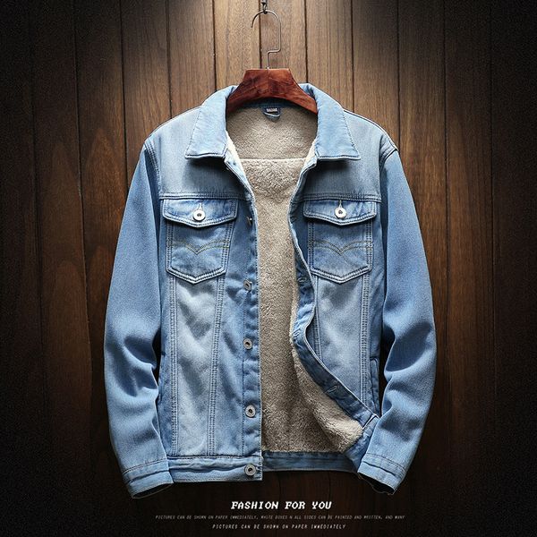2019 autumn and winter plus velvet jeans coat men bf style denim cotton coat thick casual jacket selling, Black;brown
2019 autumn and winter plus velvet jeans coat men bf style denim cotton coat thick casual jacket selling, Black;brown