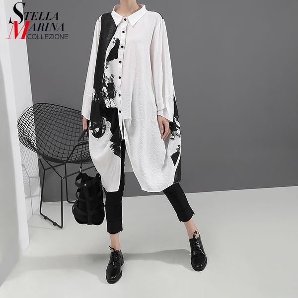 new 2020 long sleeve white printed spring shirt dress plus size ladies stylish plus size casual wear midi dress loose robe 5459, Black;pink
new 2020 long sleeve white printed spring shirt dress plus size ladies stylish plus size casual wear midi dress loose robe 5459, Black;pink
