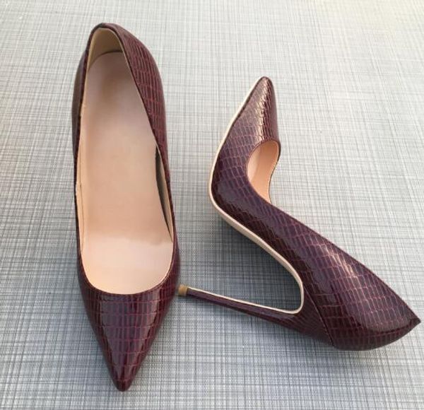 real p luxura genuine leather fashion women lady burgundy patent leather point toe high heels shoes 12cm 10cm 8cm, Black
real p luxura genuine leather fashion women lady burgundy patent leather point toe high heels shoes 12cm 10cm 8cm, Black