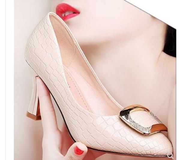 2019 women's shoes in spring and autumn with new style high heel fine heel pointed end @2209, Black
2019 women's shoes in spring and autumn with new style high heel fine heel pointed end @2209, Black
