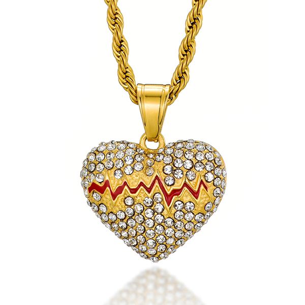 hip hop iced out bling broken heart stainess steel gold color pendants & necklaces for men women jewelry, Silver
hip hop iced out bling broken heart stainess steel gold color pendants & necklaces for men women jewelry, Silver