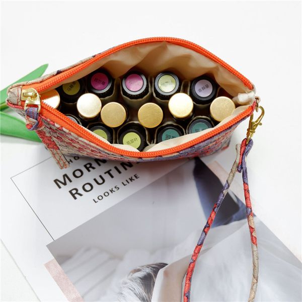 pu leather basket weaving pattern women lady cosmetic bag 10ml bottle essential oil bag elastic band inside
pu leather basket weaving pattern women lady cosmetic bag 10ml bottle essential oil bag elastic band inside
